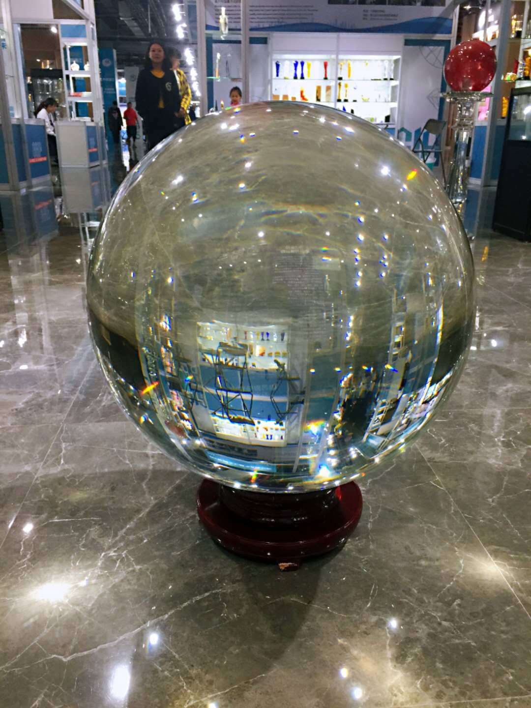 水晶球 k9水晶球招财镇宅调风水办公桌摆件豪宅镇宅宝物 有球必应