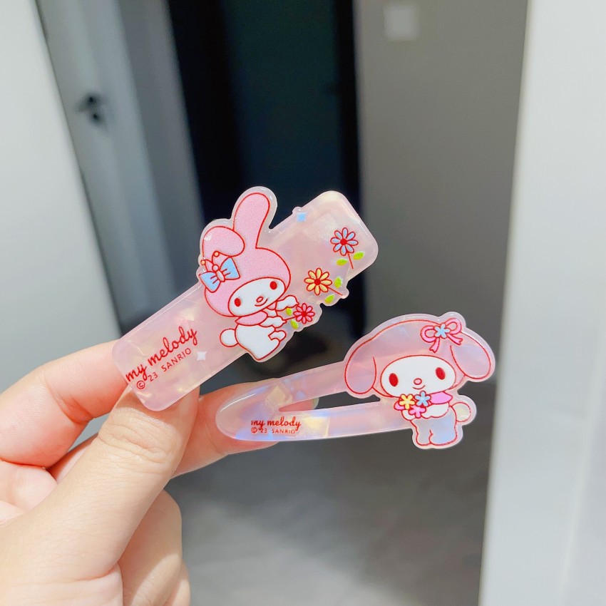 South Korean Soft Sister Headdress Anti-Acetic Acid Cinnamoroll Babycinnamoroll Duckbill Clip Cute Hollow Barrettes Trending Girl Student Bang Side Clip