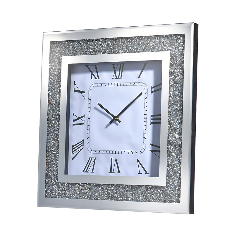 Modern Living Room Wall Clock Simple Clock Creative Bedroom Diamond in the Debris Majestic Clock Pocket Watch Mute Fashion Personality Wall Clocks