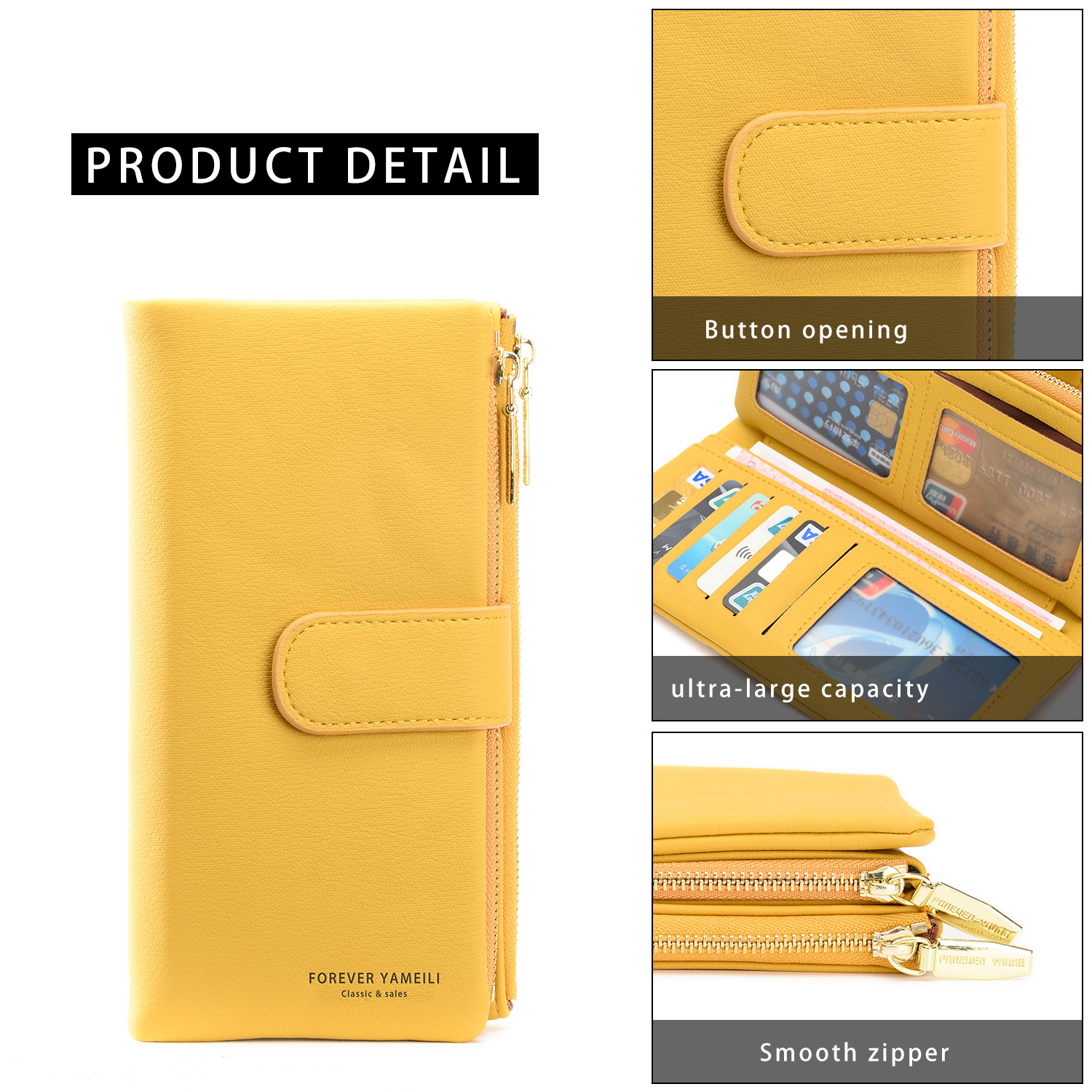 Mid-length Wallet Multi-card Money Clip Holding Bag