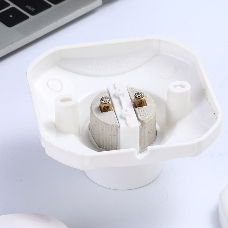 铜圈灯座e27螺旋口灯头灯座悬吊式铜芯内胆灯泡底座工地户外家用