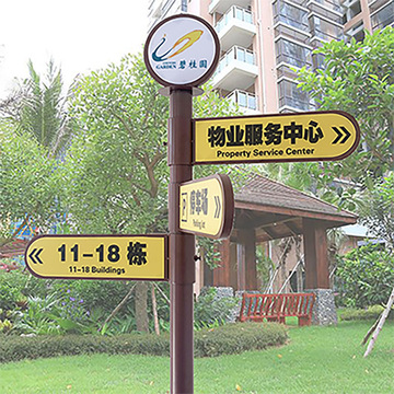 导向牌设计指示牌户外指路牌立式公园景区小区楼层方向路标导视