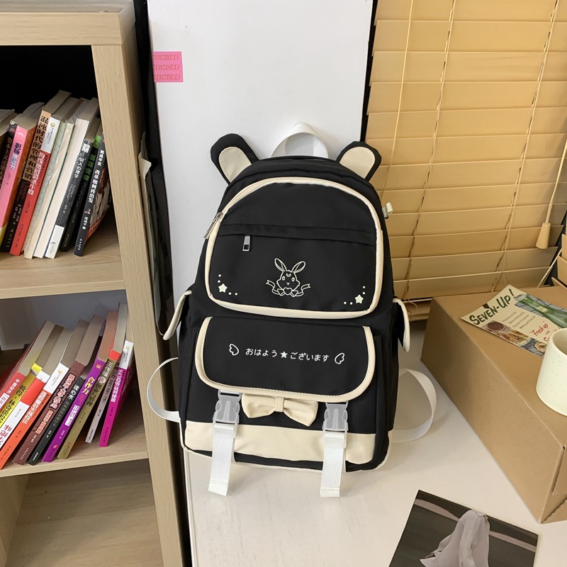 Schoolbag Primary School Girls Simple Large Capacity Cute Good-looking Rabbit Backpack Ins Japanese Junior School Backpack