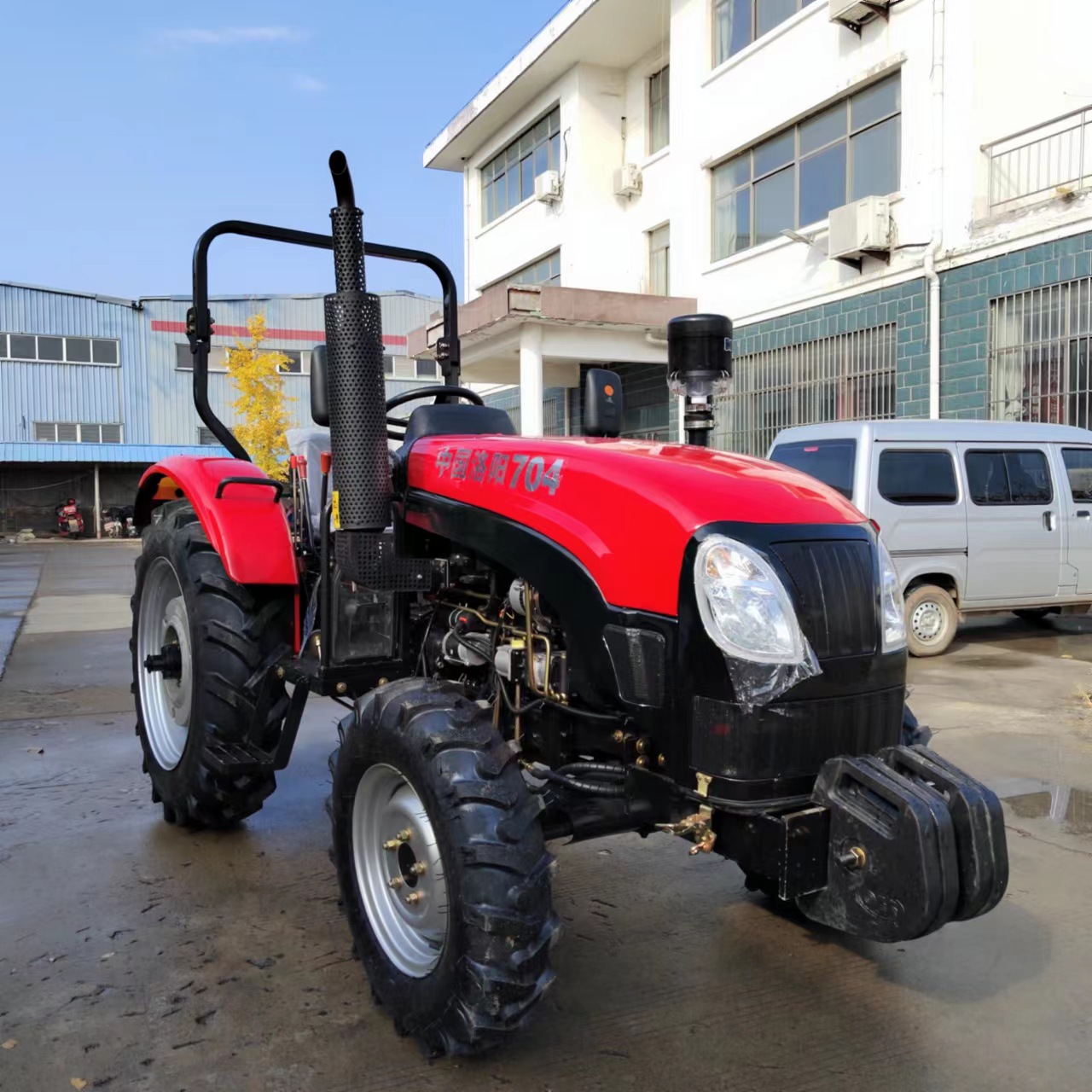 新款洛阳704农用四轮拖拉机 水旱两用大桥四驱旋耕犁地机 旋播机