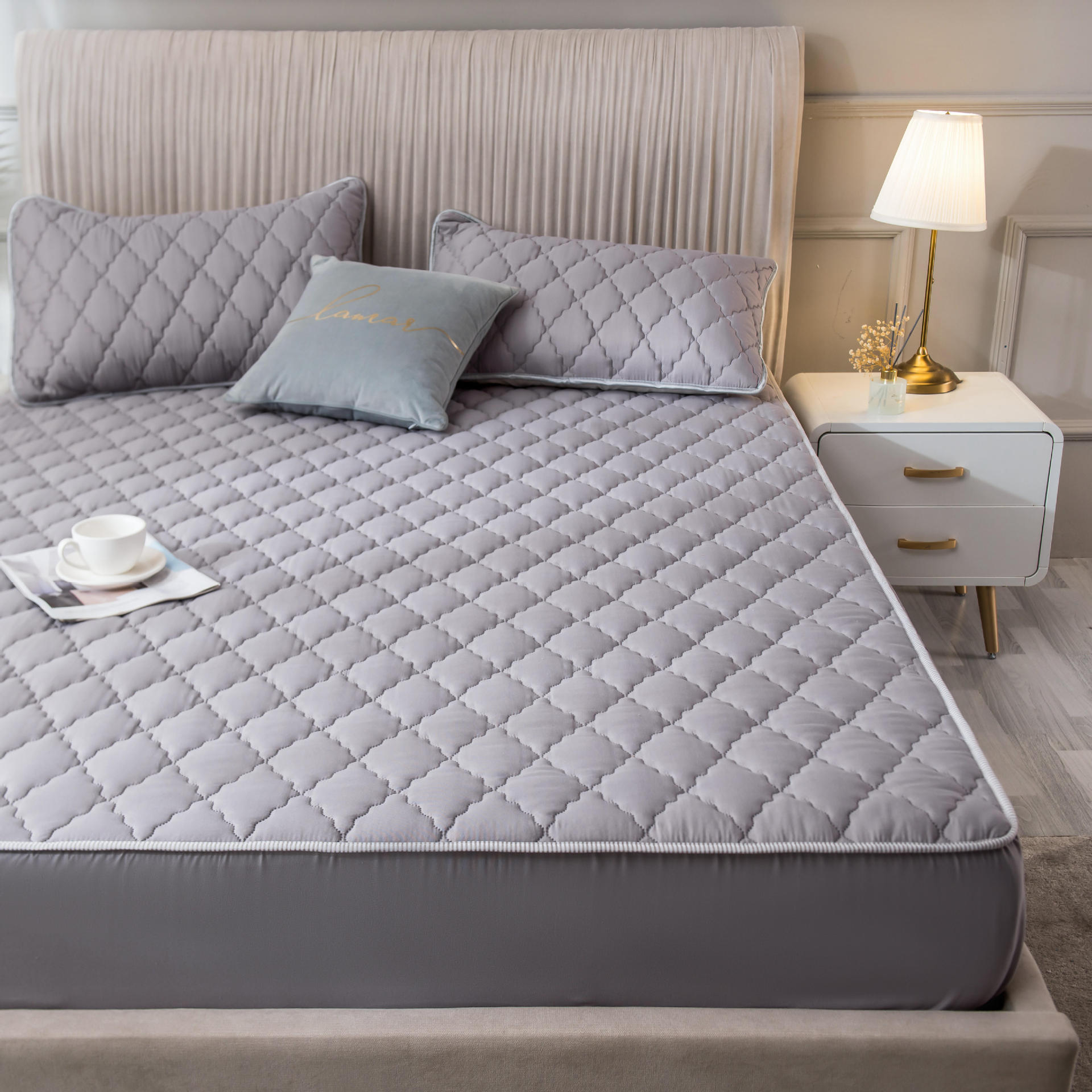 防水床笠床罩单件床垫保护套罩全包围隔尿席梦思防尘加厚夹棉床单