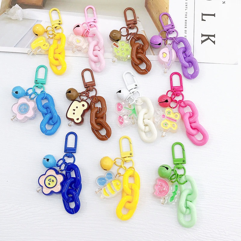 Yi Lian Ornament New Online Influencer Cute Small Animal Keychain Pendant Creative Matching School Bag Earphone Sleeves Decoration