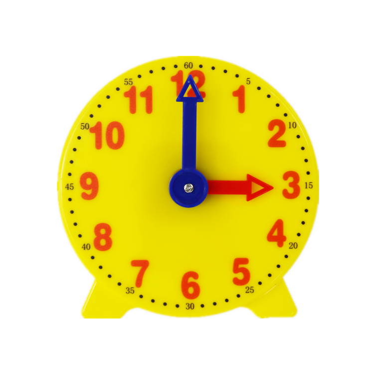 钟表模型一二年级小学生教学时钟教具闹钟面学具儿童学习认识时间