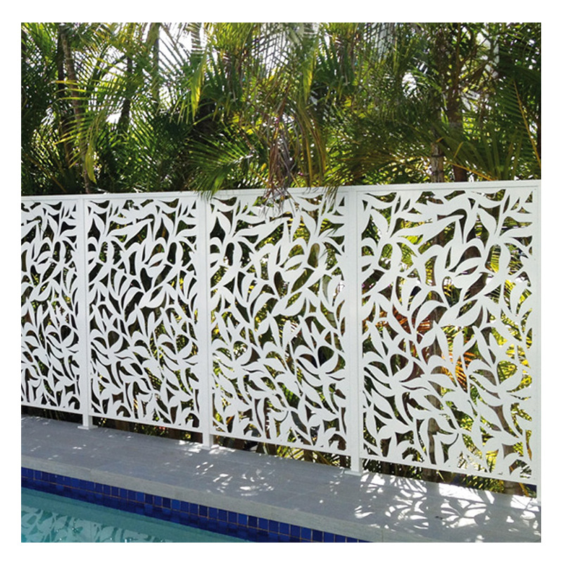 0成交4米别墅围墙装饰围栏欧式铁艺雕花镂空防护栏激光切割金属网格