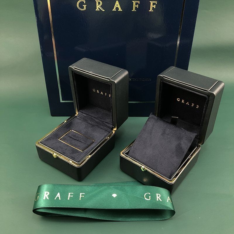 适用格拉芙珠宝首饰盒graff钻戒指盒对戒情侣盒吊坠盒包装礼品盒