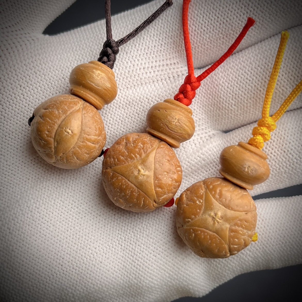 尼泊尔凤眼龙眼麒麟眼菩提籽108颗 佛头佛塔三通手串念珠