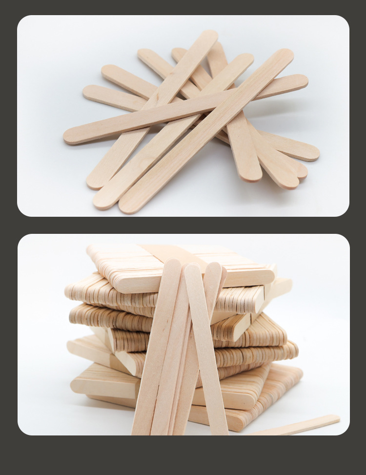 厂家批发雪糕棒雪糕棍冰棒棍木条diy模型桦木材质万只整箱批发