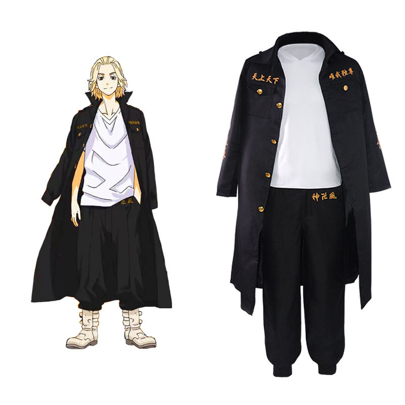 东京卍复仇者黑川伊佐那cos服天竺初代黑色特攻队灰谷龙胆cosplay
