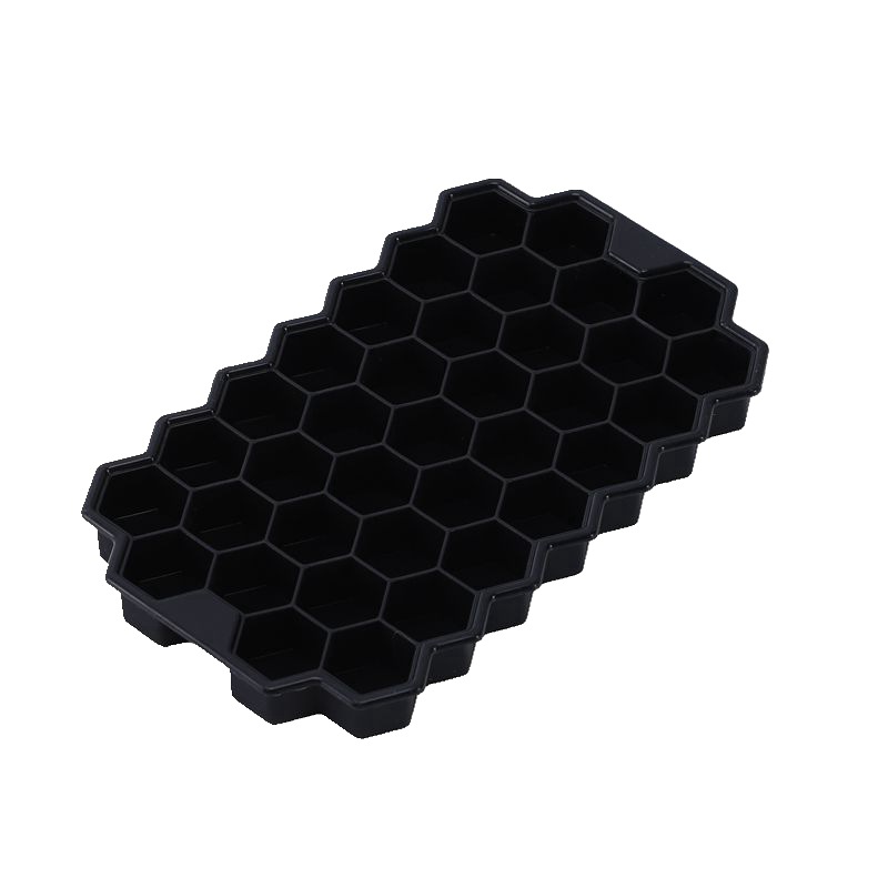 37-Hole Honeycomb Silicone Ice Tray Household Commercial Easy-to-Take Ice Homemade Fruit Ice Cube Ice Mold with Lid Ice Tray