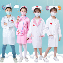 儿童医生护士白大褂抗疫主题舞蹈表演服角色扮演服装幼儿园演出服