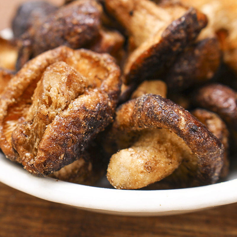 炸蘑菇网红即食香菇脆片干非油炸脱水蔬菜孕妇零食小吃500g/100g