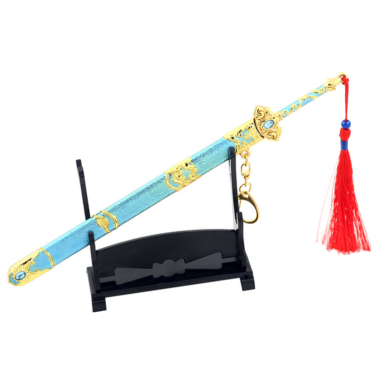 斗破苍穹周边 云韵 云芝剑 芸芝佩剑武器模型22cm兵器摆件