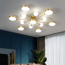 北欧全铜现代简约轻奢客厅吊灯大气创意卧室餐厅家用灯具
