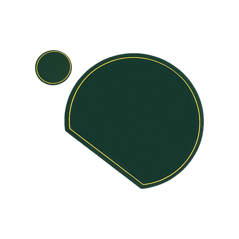 Spot Green PU Leather Ins Style Coaster Water-Proof, Oil-Proof and Non-Slip Thickening Heat Insulation Pad Chinese and Western Restaurant Dining Table Cushion