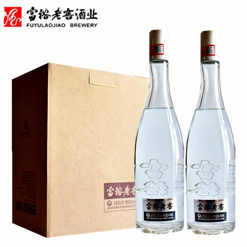 富裕老窖光瓶酒52度490ml富裕老窖白酒整箱6瓶