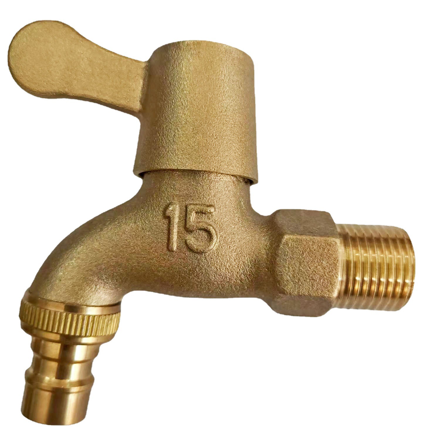 Pure Brass Pure Copper Core Copper Rod Natural Color Washing Machine Tap Bibcock Mop Pool Balcony Washing Machine Water Tap