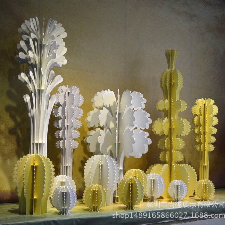 大型PVC仿真仙人掌仙人树仙人球模型 北欧风商场装饰橱窗植物道具