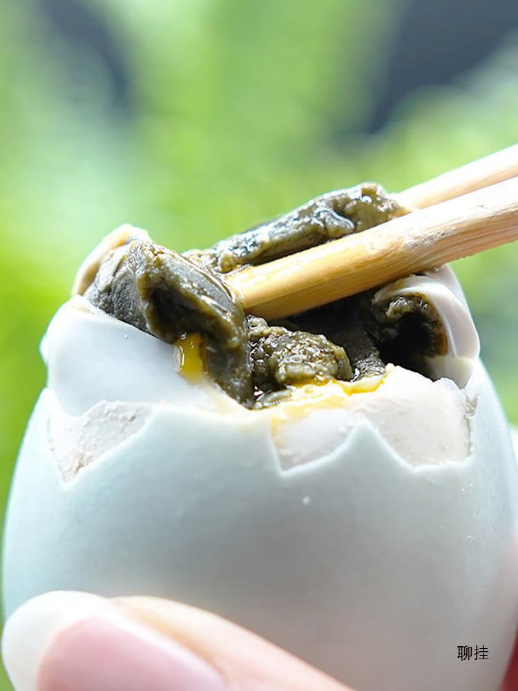 东北臭鸭蛋朝阳特产自制熟黑黄咸鸭蛋流油即食海鸭蛋起沙盐蛋