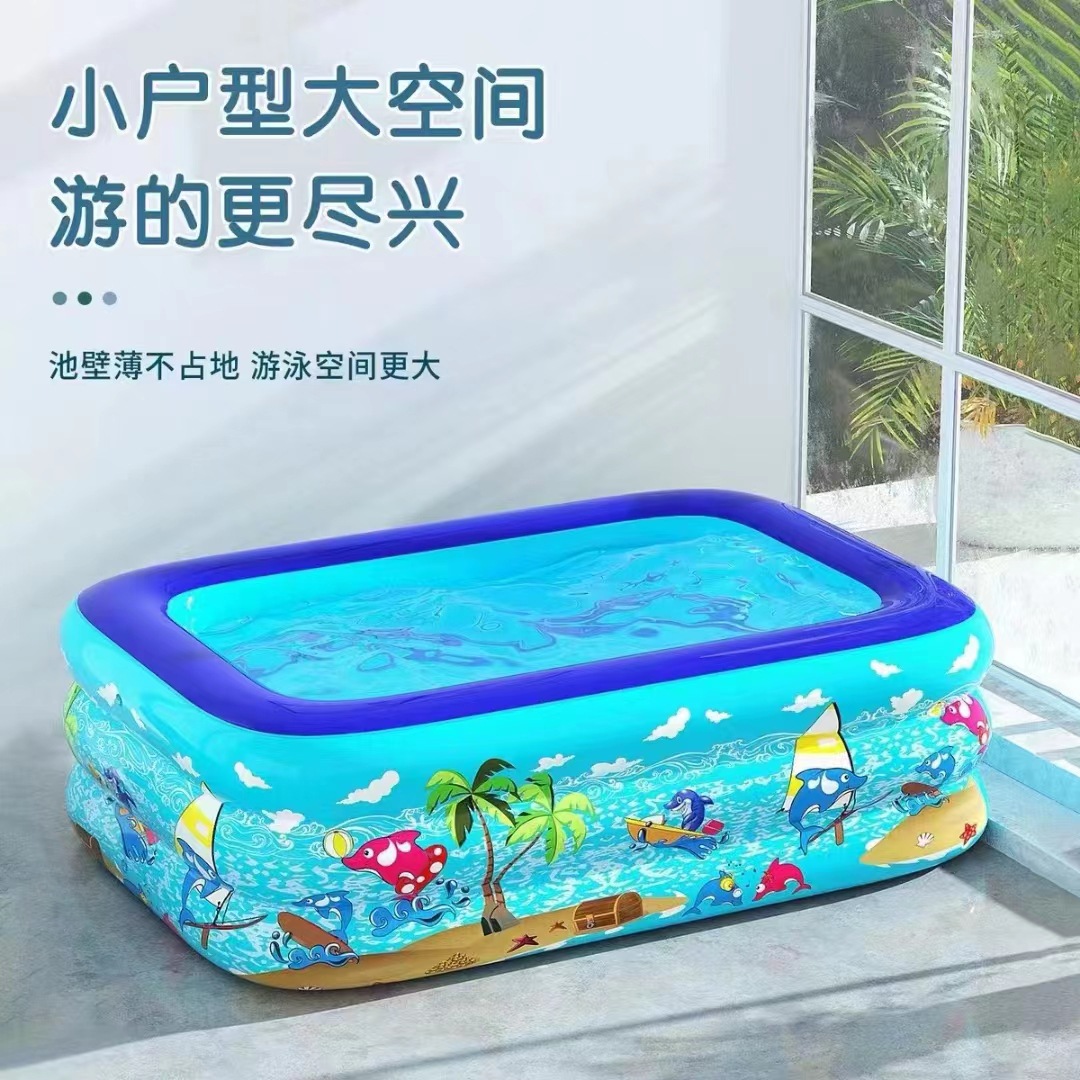 Inflatable Swimming Pool Outdoor Indoor Adult Home Use Large Inflatable Swimming Pool Children Paddling Pool Ocean Ball Pool Thickened