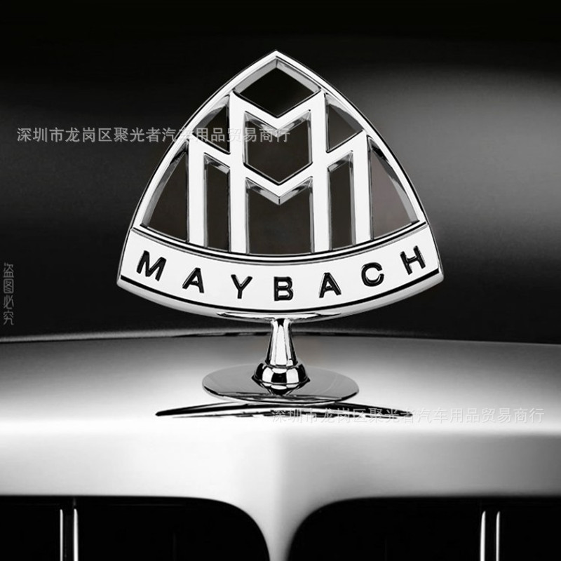 适用迈巴赫车标s级迈巴赫改装立标 s400立标s600车头引擎盖标标志