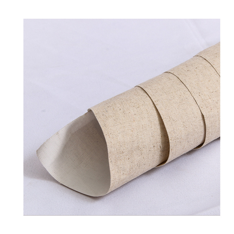 亿彩画材棉麻混纺油画布喷绘布手绘布细中纹亚麻油画布美术生用品