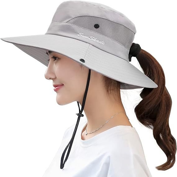 遮阳帽女户外奔尼帽登山钓鱼遮阳帽女折叠太阳帽韩版防晒帽子批发