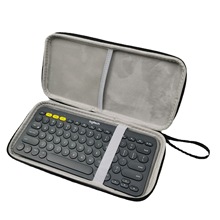 适用罗技K380保护硬壳手提无线蓝牙apple妙控键盘收纳包
