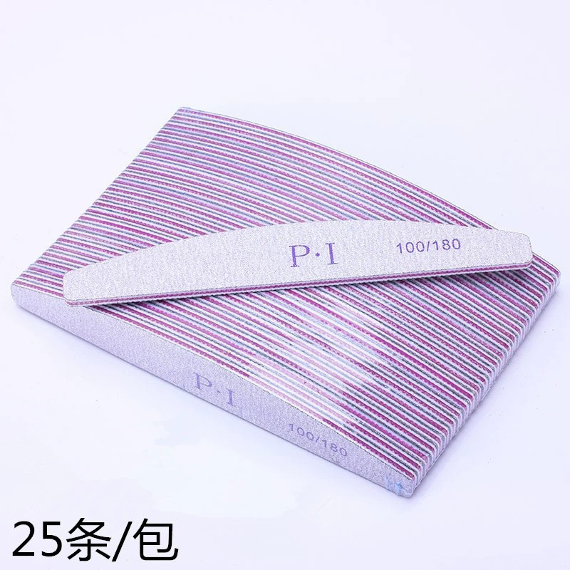Factory Direct Sales Nail Diamond Sand Bar Sanding Bar Nail File round and Square Purple Heart with Teeth Sand Bar Wholesale
