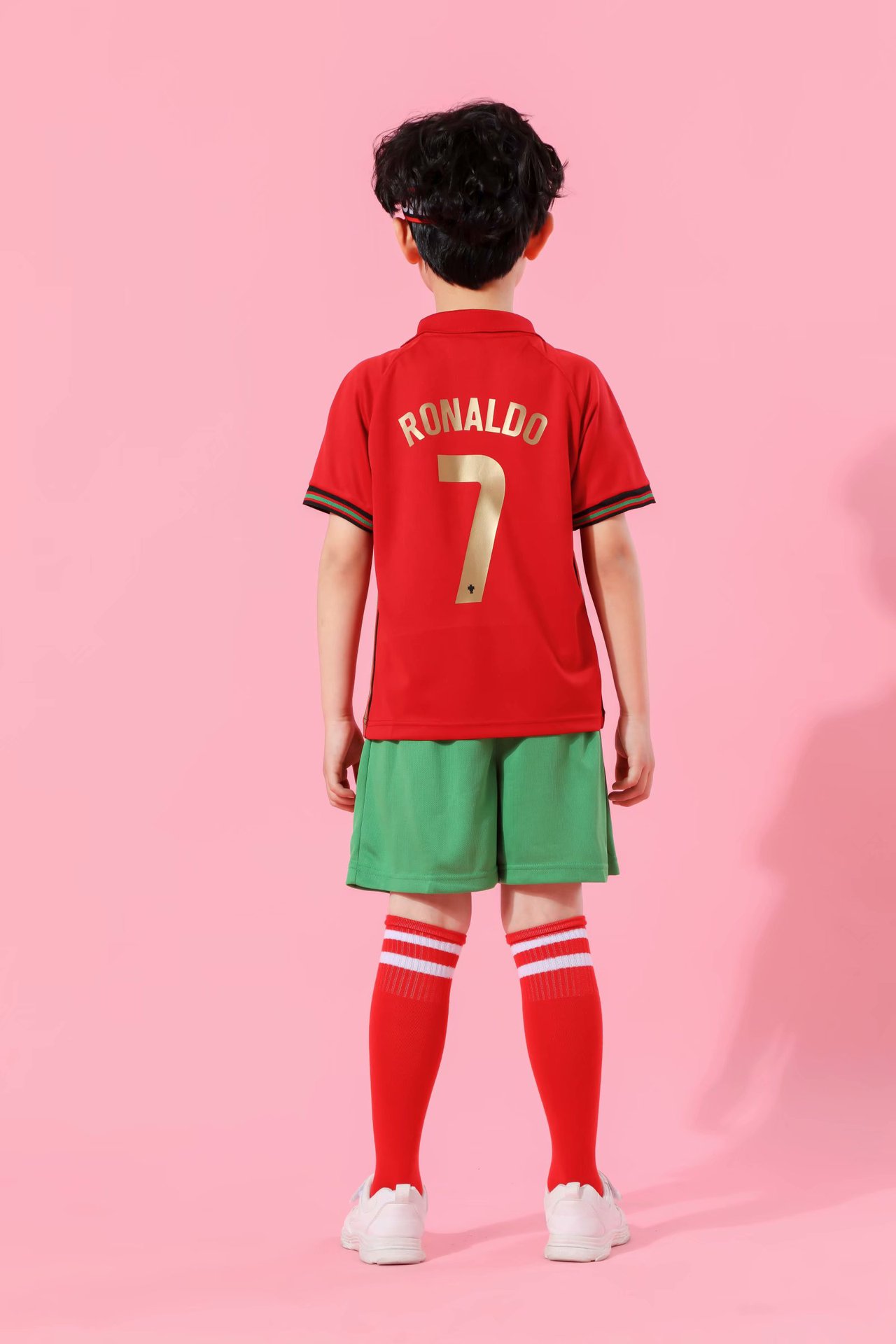 葡萄牙7号c罗主客场球衣儿童球衣16码-30码