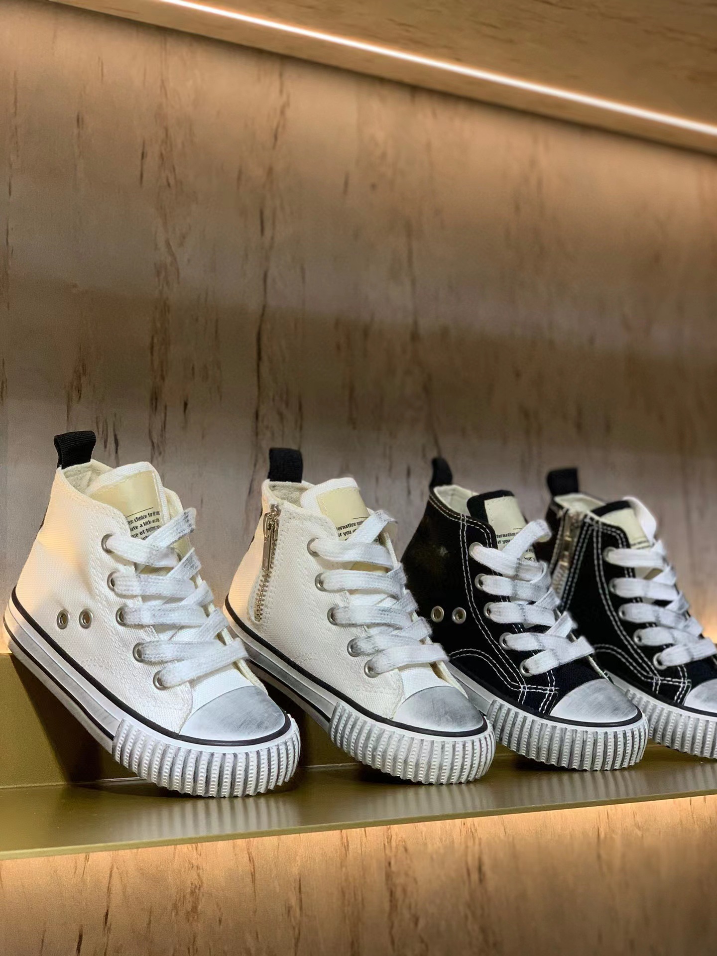 经典复古儿童帆布鞋男女童鞋高帮脏脏潮童鞋-阿里巴巴