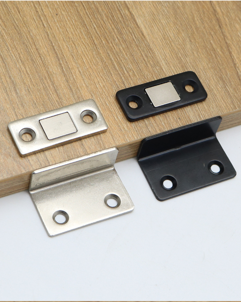 l型门吸强磁柜吸磁吸式推拉衣柜门碰磁条贴片吸合器隐形移门磁铁