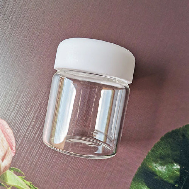 小水杯100/150ml小号玻璃杯分装瓶白盖带燕窝糖果液体旅行水杯子