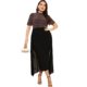 Cross-border large size women's summer European and American hot-selling new spot fashion elegant bag buttocks slim slim dress Cross-border large size women's summer European and American hot-selling new spot fashion elegant bag buttocks slim slim dress