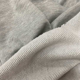 32s仿棉大卫衣 全涤毛圈布针织鱼鳞布 秋冬休闲卫衣套装运动面料