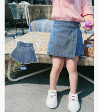 女童牛仔短裤 2021年夏装透气外贸儿童裙裤子休闲裤外穿洋气