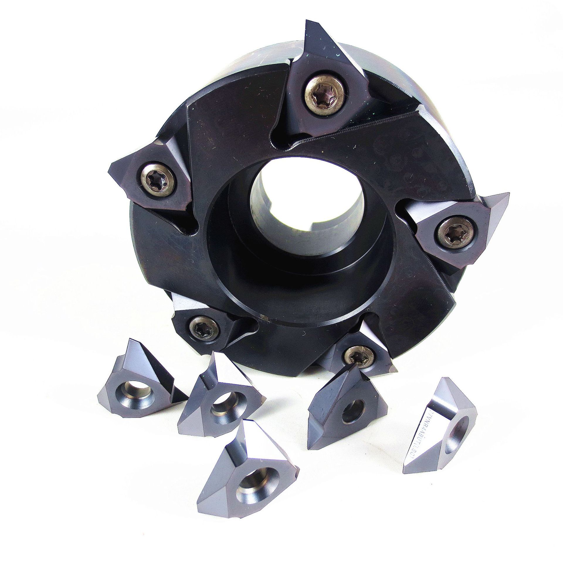 四川天虎机夹螺纹铣刀盘/槽铣刀盘:st90-100r5-v27.6-s32