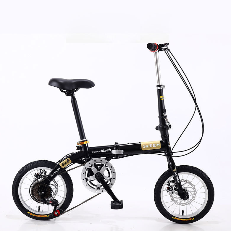 14寸16寸折叠超轻便携成人儿童学生男女小轮变速碟刹自行车