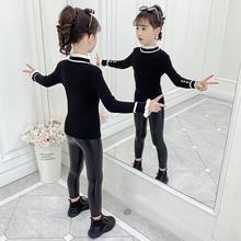 女童毛衣2021秋装新款儿童洋气韩版小女孩半高领打底衫针织上衣潮