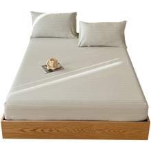老粗布t夏季纯棉床笠单件全棉床垫保护罩防尘罩防滑床单床罩