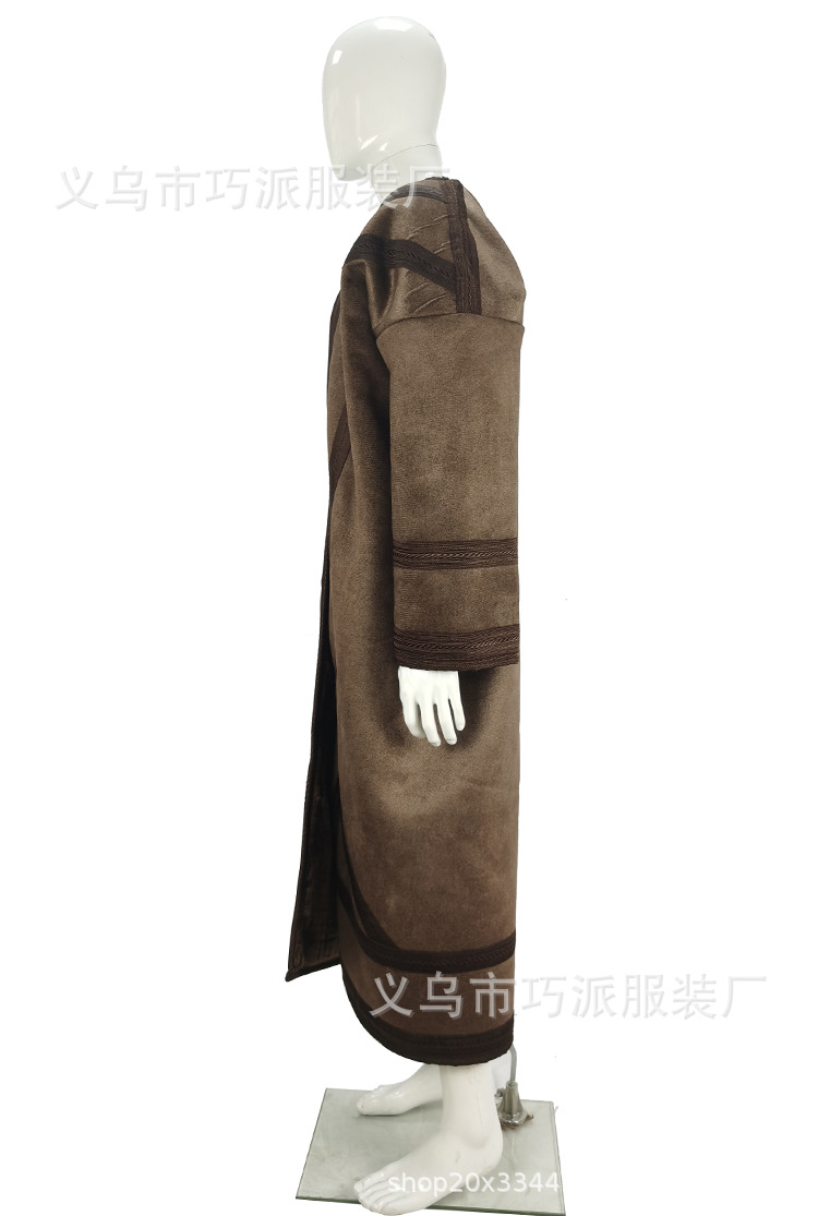 阿拉伯大袍穆斯林大袍沙漠披风加厚加毛长袍厂家现货定制中东非洲