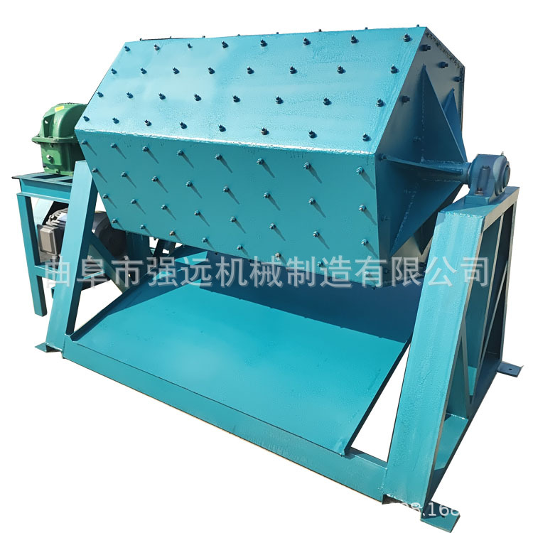 金属去毛刺滚筒式除锈机 300升六角研磨机 六角滚筒式抛光机图片