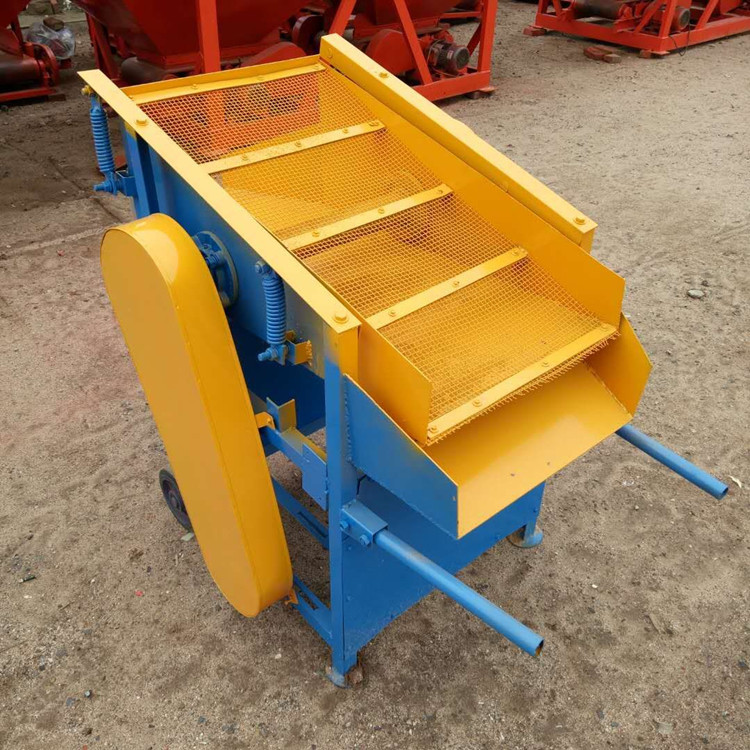 小型电动筛沙机 推车式使用方便电动筛沙筛土机 振动筛筛选机