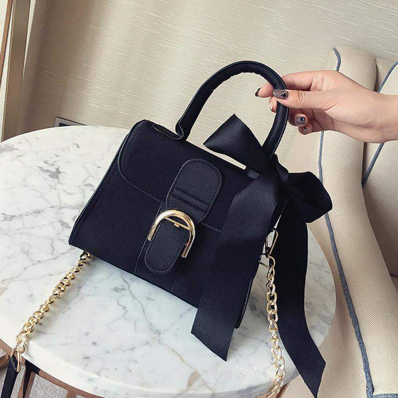 Women's Foreign Trade Bags Summer 2020 New Portable Crossbody Shoulder Belt Decoration with Silk Scarf One Piece Dropshipping