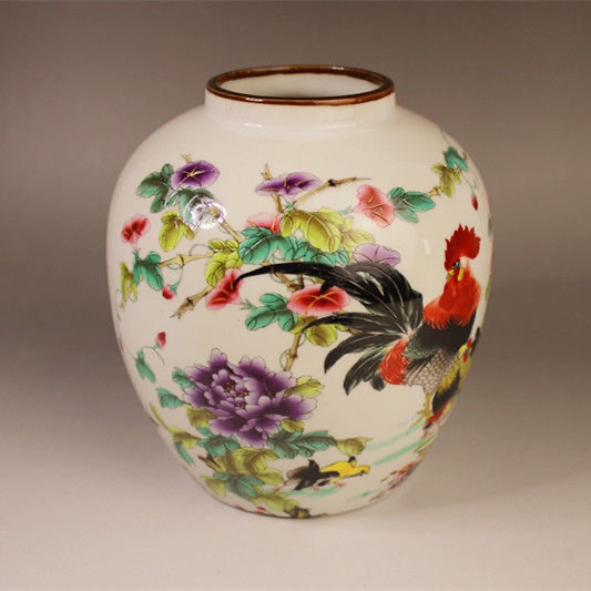 清光绪粉彩全家福枣子坛陶瓷罐子仿古瓷器居家居桌柜摆件耀-阿里巴巴