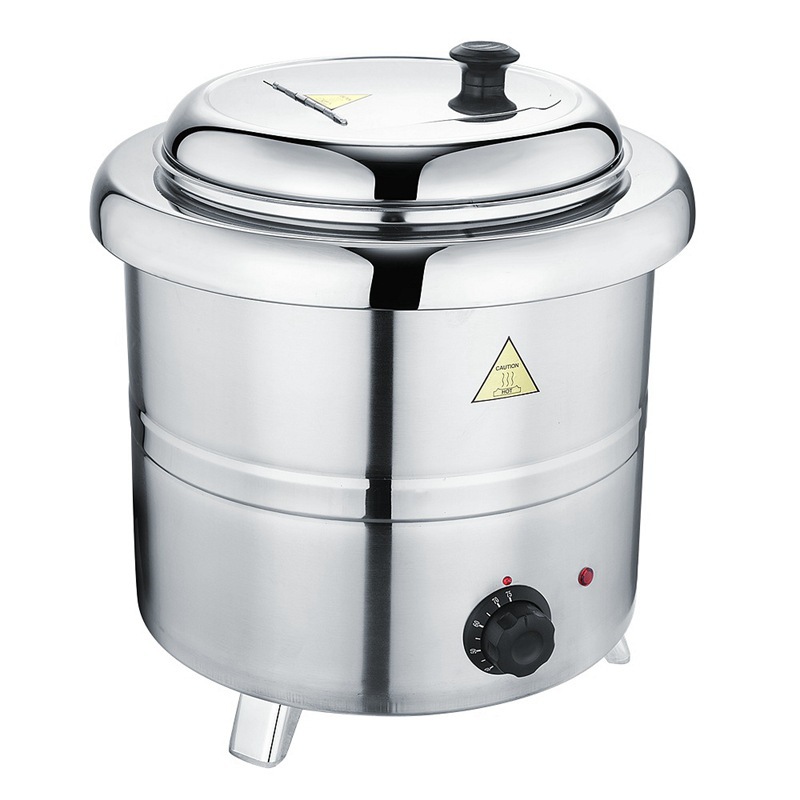 无磁201直身鼓型酒店餐厅饭堂暖汤煲 11l/13l加热自助保温汤锅