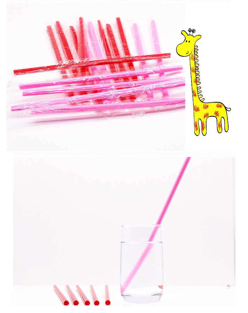 网红创意爱心吸管心形吸管 食品级奶昔硅胶吸管 情人爱心软饮管